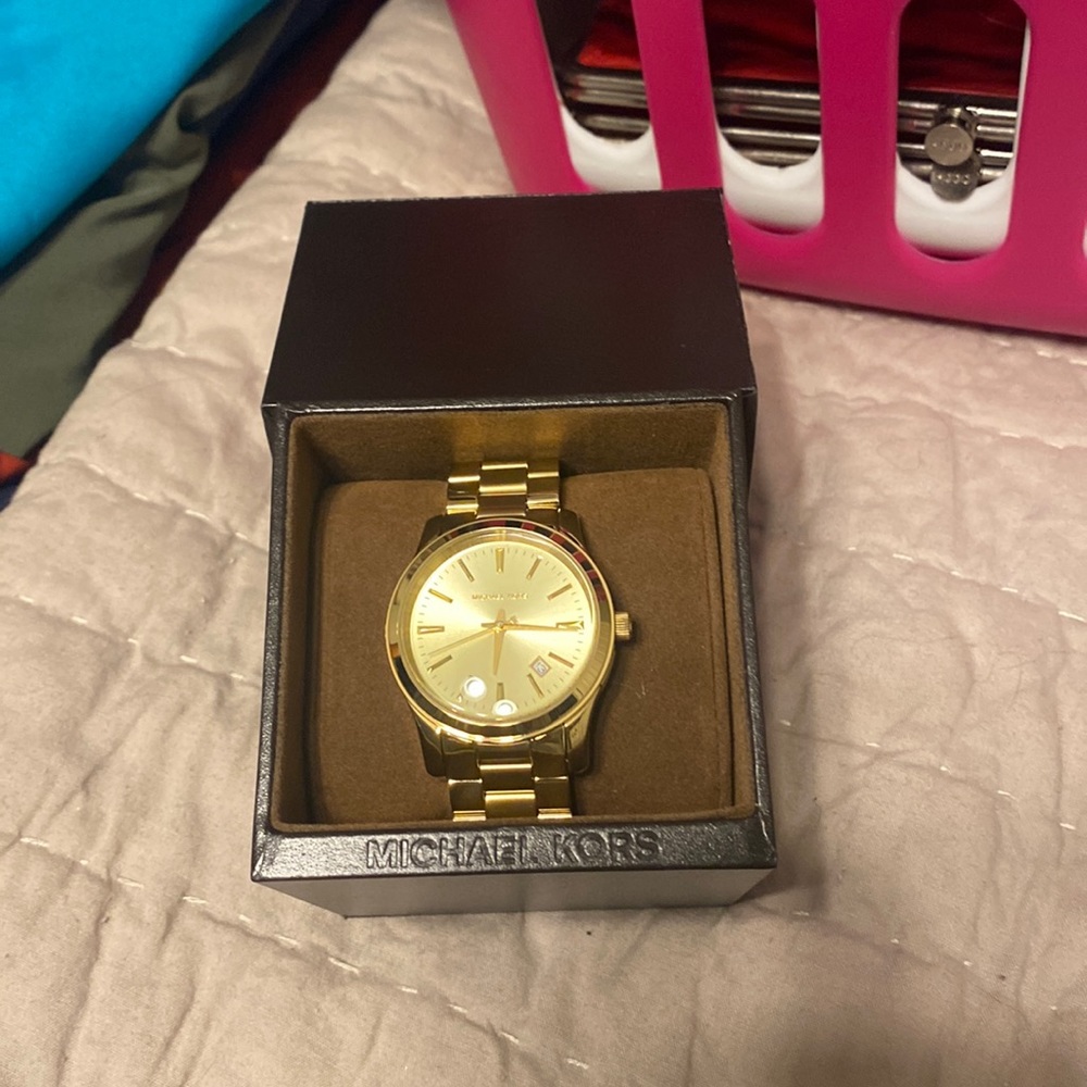 Gold Michael Kors watch